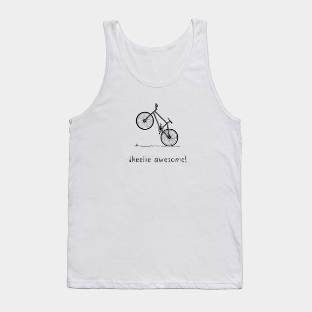 Wheelie awesome bike design Tank Top by Maddybennettart